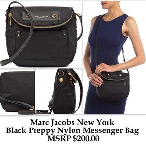 Marc Jacobs New York Natasha Preppy Nylon Crossbody Messenger Bag MSRP $200.00
